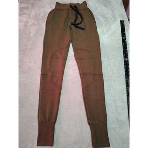 Sugar And Bruno Super Terry Ninja Pants Ladies XXS Brown Joggers Stretch Comfort